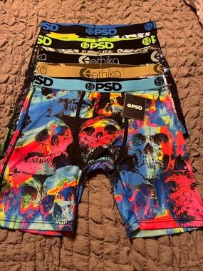 PSD/Ethika mens boxer briefs lot of 5 size large new